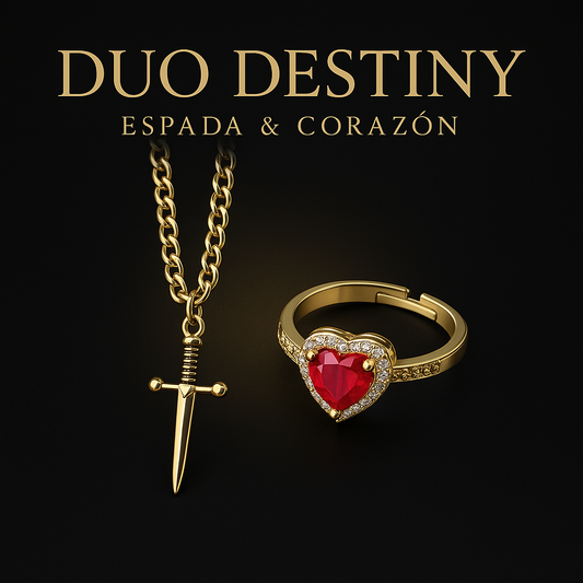 Pulseras Duo Destiny – ⚔️ Espada & Corazón💖