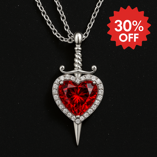 Collar Corazón & Espada — Amor que trasciende ❤️‍🔥